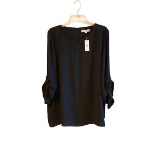 PLUS SIZE******LOFT Black Women's Blouse‎